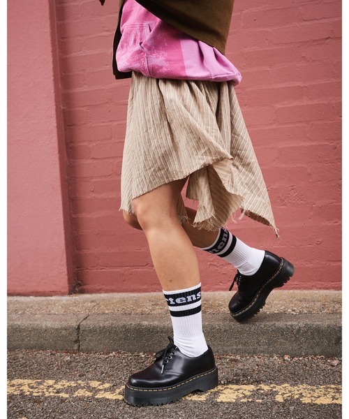 Dr. Martens（ドクターマーチン）の「Dr. Martens/ドクターマーチン アスレティック ロゴ ソックス AC681104（ソックス/靴下・レディース・ホワイト・S/M/M/L）」の3枚目の写真