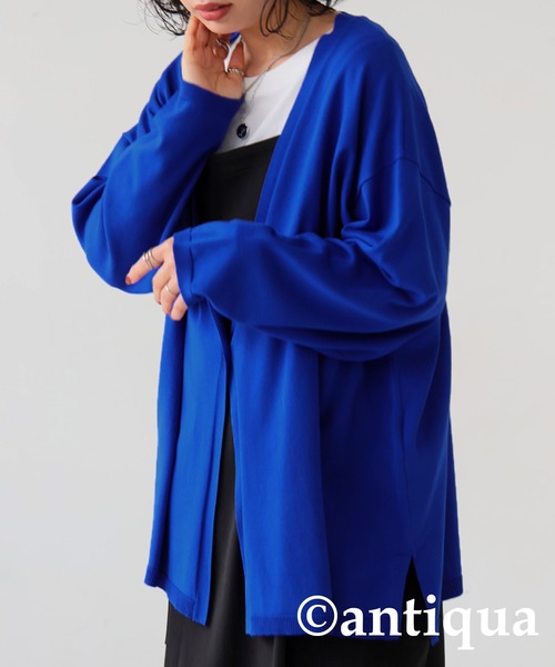 antiqua（アンティカ）の「UVカット接触冷感ニットカーディガン（カーディガン/ボレロ・レディース・イエロー系その他/ブラック/ブルー/ベージュ・FREE）」の22枚目の写真