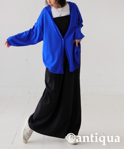 antiqua（アンティカ）の「UVカット接触冷感ニットカーディガン（カーディガン/ボレロ・レディース・イエロー系その他/ブラック/ブルー/ベージュ・FREE）」の21枚目の写真