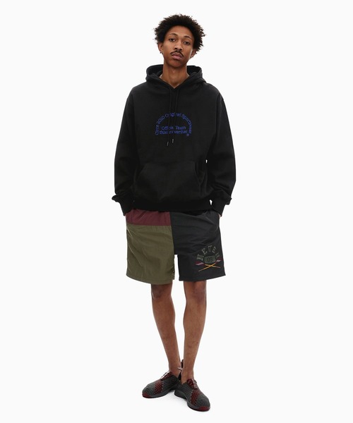 【THISISNEVERTHAT】ネバーブロックショートブラック/オリーブ NEVER Block short（その他パンツ）｜thisisneverthat