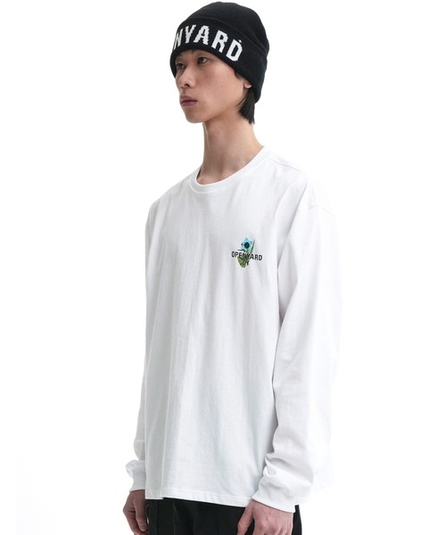 ★OY★T.S.L.F LONG SLEEVE-WHITE★正規品/韓国直送料込/人気 OY/オーワイ』 T.S.L.F LONG SLEEVE/T.S.L.F 長袖Tシャツ OY│A