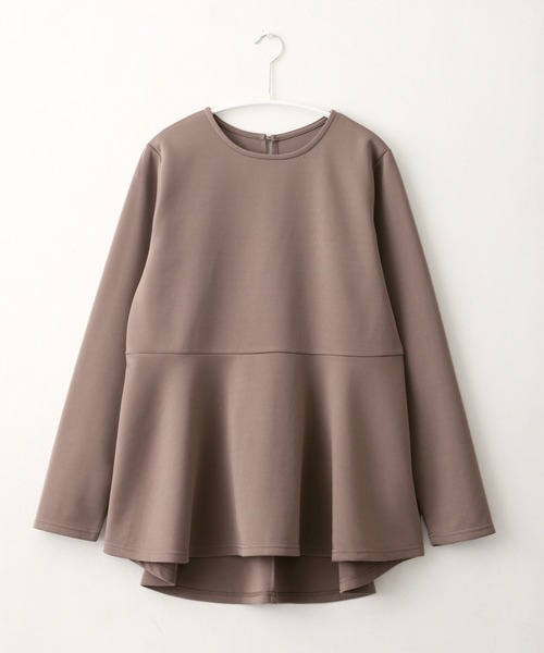 itto...（イット）の「ペプラムトップス＆テーパードパンツ2点セットアップ（セットアップ・レディース・モカ/ブラック/ライトベージュ・L-XL/M-L）」の20枚目の写真