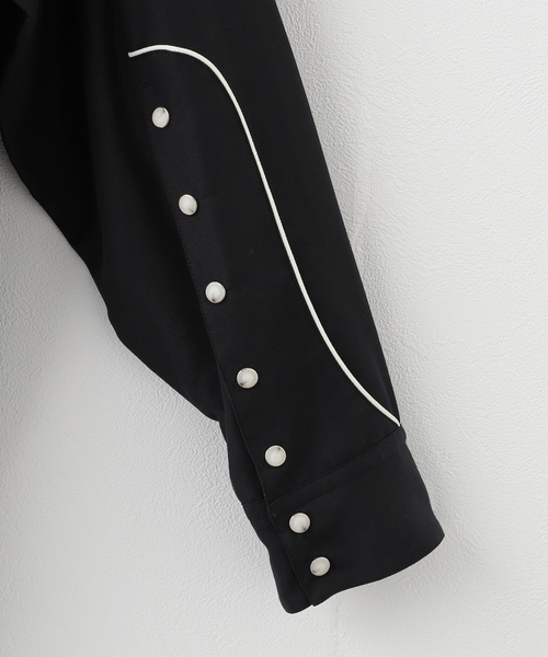 DAIRIKU(ダイリク)の「【DAIRIKU / ダイリク】J.Fox Western Over Shirt(シャツ/ブラウス・メンズ・アイボリー/ブラック・SMALL)」の9枚目の写真