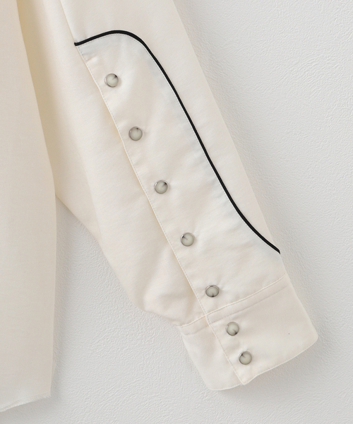 DAIRIKU(ダイリク)の「【DAIRIKU / ダイリク】J.Fox Western Over Shirt(シャツ/ブラウス・メンズ・アイボリー/ブラック・SMALL)」の10枚目の写真