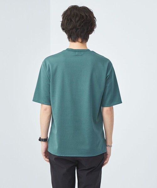 green label relaxing(グリーンレーベルリラクシング)の「クリーン ダブルフェイス クルーネック カットソー -抗菌-(Tシャツ/カットソー・メンズ・グレー/ホワイト/ケリー/ネイビー・M/XL/S/L)」の6枚目の写真