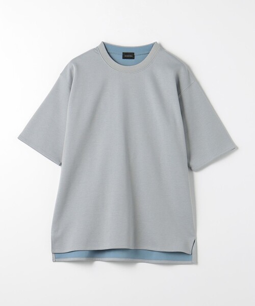 green label relaxing(グリーンレーベルリラクシング)の「クリーン ダブルフェイス クルーネック カットソー -抗菌-(Tシャツ/カットソー・メンズ・グレー/ホワイト/ケリー/ネイビー・M/XL/S/L)」の15枚目の写真