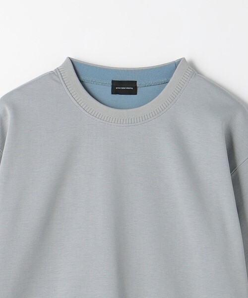 green label relaxing(グリーンレーベルリラクシング)の「クリーン ダブルフェイス クルーネック カットソー -抗菌-(Tシャツ/カットソー・メンズ・グレー/ホワイト/ケリー/ネイビー・M/XL/S/L)」の13枚目の写真