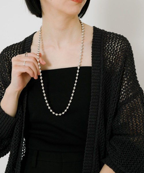 PHILIPPE AUDIBERT（フィリップ オーディベール）の「PHILIPPE AUDIBERT　Brianaglasspearl necklace（ネックレス・レディース・シルバー・-）」の5枚目の写真