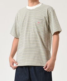 DANTON（ダントン）の「DANTON | ポケットTシャツ STRIPE MEN（Tシャツ/カットソー・メンズ）」