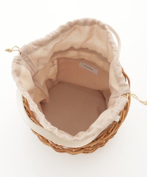 &Bridge(アンドブリッジ)の「cachellier(カシェリエ) 円柱かごバッグ(BE)(ハンドバッグ・レディース・オフホワイト・99)」の4枚目の写真