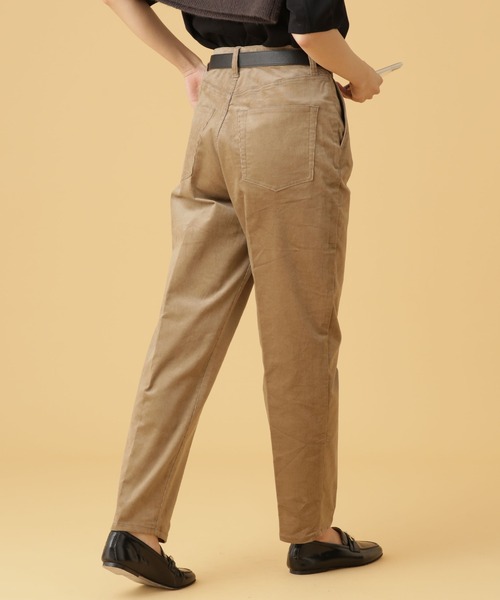 Apo(s)ture(アポスチャー)の「NORAH-001/コーデュロイテーパードパンツ(その他パンツ・レディース・ネイビー/ベージュ/ホワイト/カーキ・XS/S/M/L/XL)」の11枚目の写真