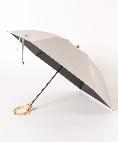 utatane(ウタタネ)の「折りたたみ日傘 完全遮光100% 晴雨兼用 リングハンドル(内ストラップ付)(折りたたみ傘・レディース・マスタード/ベージュ/ネイビー/グレー/グリーン/ラベンダー/ブラック/レッド・FREE)」の19枚目の写真