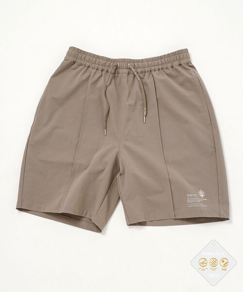 417 EDIFICE（フォーワンセブンエディフィス）の「”ＵＶカット・吸水速乾・防シワ” PERFECTECH メッシュショーツ（その他パンツ・メンズ・ベージュ/ブラック・SMALL/MEDIUM/LARGE）」の4枚目の写真