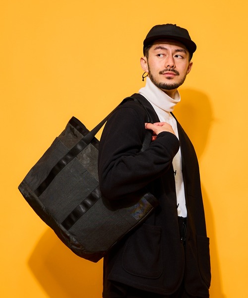 BURLAP OUTFITTER(バーラップアウトフィッター)の「CS TOTE BAG / チャレンジ セイルクロス トートバッグ(トートバッグ・メンズ・ブラック・ONE SIZE)」の7枚目の写真