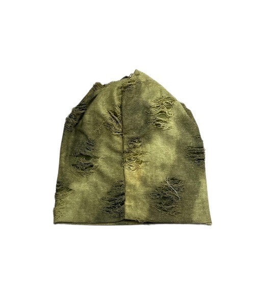 XU（エックスユー）の「ストリートファッション XU エックスユー tie-dye damage beanie ニット帽 ビーニー ダメージビーニー タイダイ柄帽子 グランジ 韓国ファッション 韓国ストリート（ニットキャップ/ビーニー・メンズ・カーキ/ダークグレー・ONE SIZE）」の15枚目の写真