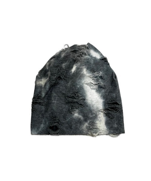 XU（エックスユー）の「ストリートファッション XU エックスユー tie-dye damage beanie ニット帽 ビーニー ダメージビーニー タイダイ柄帽子 グランジ 韓国ファッション 韓国ストリート（ニットキャップ/ビーニー・メンズ・カーキ/ダークグレー・ONE SIZE）」の14枚目の写真