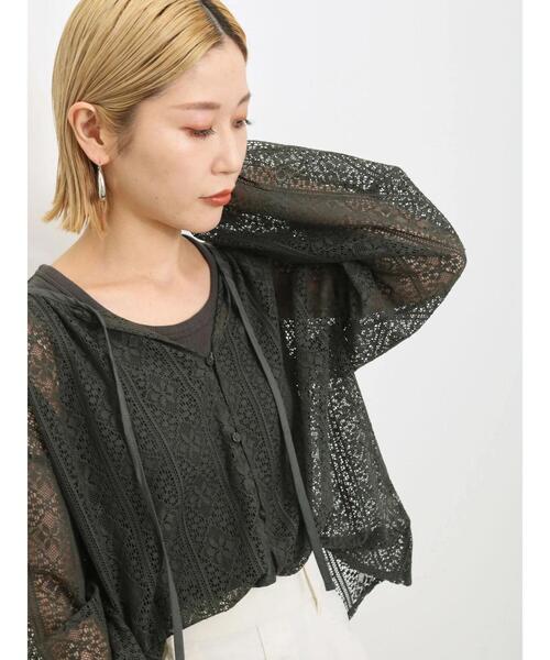 Samansa Mos2 blue（サマンサモスモスブルー）の「ランダムテレコタンク（Tシャツ/カットソー・レディース・オフホワイト/ブルー/チャコールグレー・F）」の17枚目の写真