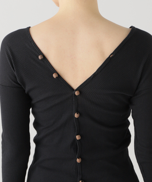 EMILY WEEK(エミリーウィーク)の「【BASERANGE/ベースレンジ】TAV CARDIGAN / TOTVC-RB-SU24(カーディガン/ボレロ・レディース・ブラック・SMALL)」の7枚目の写真
