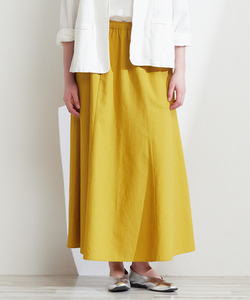 【セール】【広がりすぎない大人の6枚接ぎロングスカート】(スカート)|MELROSE claire(メルローズ クレール)