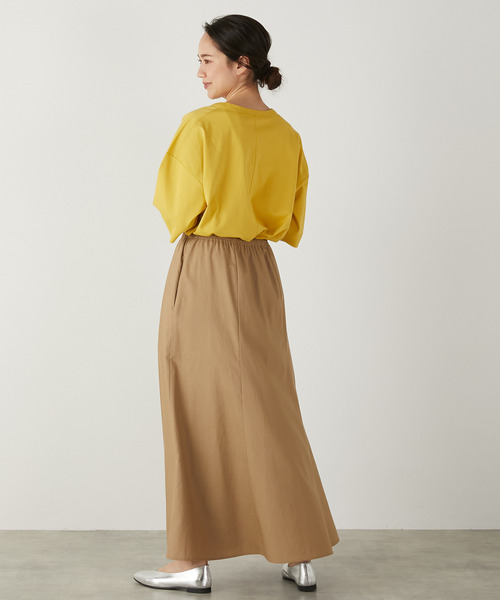 MELROSE claire(メルローズ クレール)の「【広がりすぎない大人の6枚接ぎロングスカート】(スカート・レディース・ベージュ/イエロー/ブラック・3/2)」の9枚目の写真
