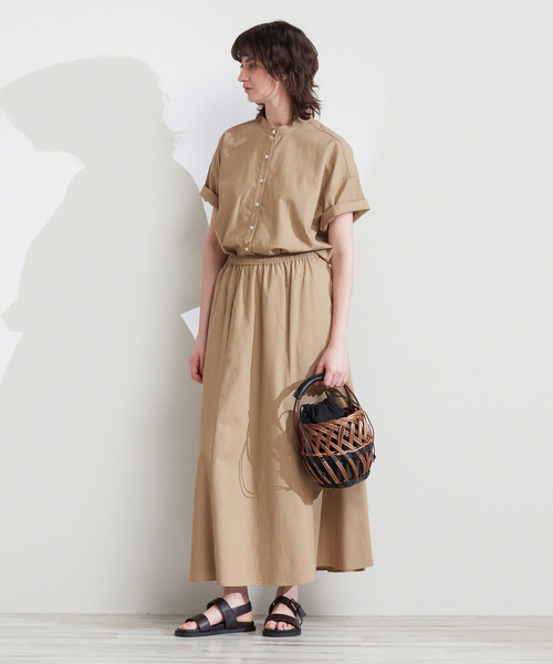 MELROSE claire(メルローズ クレール)の「【広がりすぎない大人の6枚接ぎロングスカート】(スカート・レディース・ベージュ/イエロー/ブラック・3/2)」の13枚目の写真