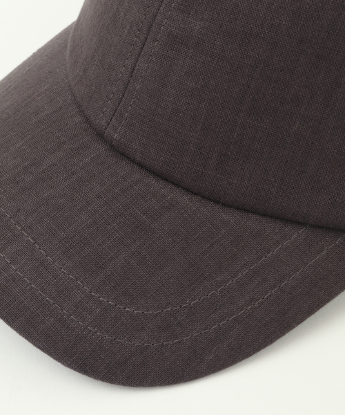MELROSE claire（メルローズ クレール）の「【Shesay/シセイ】さらっとかぶれる爽やかな リネンキャップ（キャップ・レディース・ベージュ/ダークグレー・FREE）」の14枚目の写真