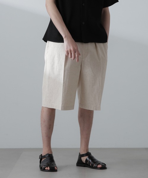 NANO universe（ナノユニバース）の「コットンリネンアムンゼンバギーショーツ（その他パンツ・メンズ・ベージュ/ブラック・M/L）」の17枚目の写真