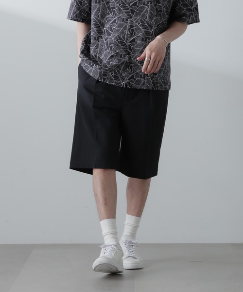 NANO universe（ナノユニバース）の「コットンリネンアムンゼンバギーショーツ（その他パンツ・メンズ・ベージュ/ブラック・M/L）」の9枚目の写真