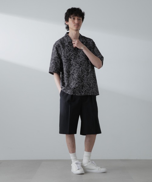 NANO universe（ナノユニバース）の「コットンリネンアムンゼンバギーショーツ（その他パンツ・メンズ・ベージュ/ブラック・M/L）」の11枚目の写真