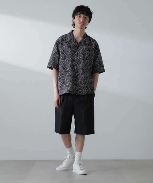 NANO universe（ナノユニバース）の「コットンリネンアムンゼンバギーショーツ（その他パンツ・メンズ・ベージュ/ブラック・M/L）」の12枚目の写真