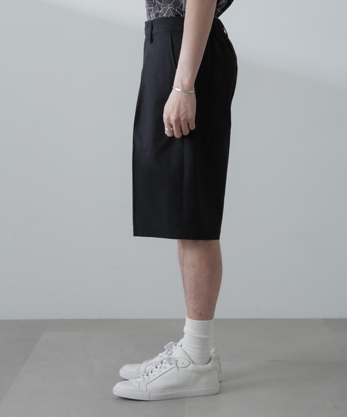 NANO universe（ナノユニバース）の「コットンリネンアムンゼンバギーショーツ（その他パンツ・メンズ・ベージュ/ブラック・M/L）」の14枚目の写真