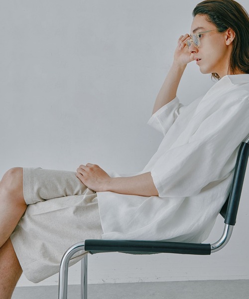 NANO universe（ナノユニバース）の「コットンリネンアムンゼンバギーショーツ（その他パンツ・メンズ・ベージュ/ブラック・M/L）」の20枚目の写真