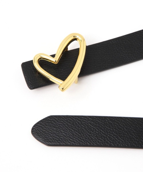 niko and...（ニコアンド）の「オリジナルハートバックルベルト（ベルト・レディース・ブラウン/ブラック・0）」の5枚目の写真
