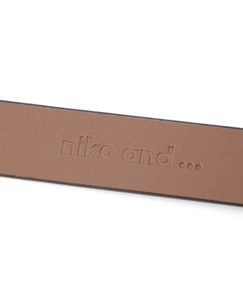 niko and...（ニコアンド）の「オリジナルハートバックルベルト（ベルト・レディース・ブラウン/ブラック・0）」の3枚目の写真