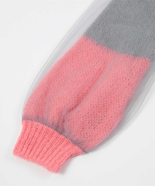 miette(ミエット)の「チュールドッキングローゲージニット(ニット/セーター・レディース・ブラック系その他/レッド系その他/グリーン系その他/ホワイト系その他/アイボリー/グレー/ネイビー/ブラック/ブルー系その他/チャコール・FREE)」の22枚目の写真