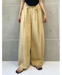 Re:EDIT | [低身長/高身長サイズ有][神山まりあさん着用][2024 SUMMER COLLECTION]コットンツイルウエストドロストバナナカーブパンツ(その他パンツ)