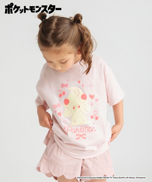 BRANSHES（ブランシェス）の「【Pokemon/ポケットモンスター（ポケモン）】ゆったりシルエット/半袖Tシャツ（Tシャツ/カットソー・キッズ・パープル/ネイビー/ブラック/カラフル/ピンク/オフホワイト・130/150/120/110/100/140）」の5枚目の写真