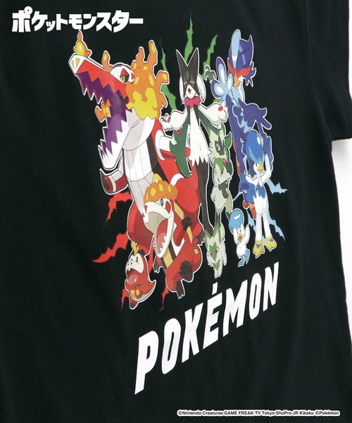 BRANSHES（ブランシェス）の「【Pokemon/ポケットモンスター（ポケモン）】ゆったりシルエット/半袖Tシャツ（Tシャツ/カットソー・キッズ・パープル/ネイビー/ブラック/カラフル/ピンク/オフホワイト・130/150/120/110/100/140）」の7枚目の写真