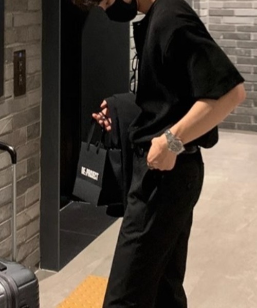 CREARE -LINO-（クレアーレリノ）の「半袖ニットトップス/カーディガン/カーデ（カーディガン/ボレロ・メンズ・グレー/ブラック・MEDIUM/LARGE）」の3枚目の写真