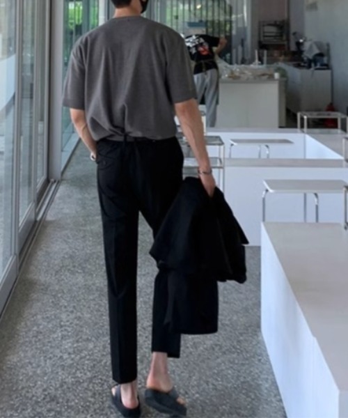 CREARE -LINO-（クレアーレリノ）の「半袖ニットトップス/カーディガン/カーデ（カーディガン/ボレロ・メンズ・グレー/ブラック・MEDIUM/LARGE）」の13枚目の写真