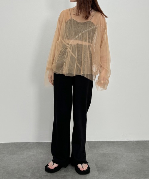ISOOK(アイスー)の「【ISOOK / アイスー】リブブラトップ / インナーキャミ カップ付き ショート丈 ZOZOTOWN限定(キャミソール・レディース・ブラック/チャコールグレー/ホワイト・FREE)」の19枚目の写真