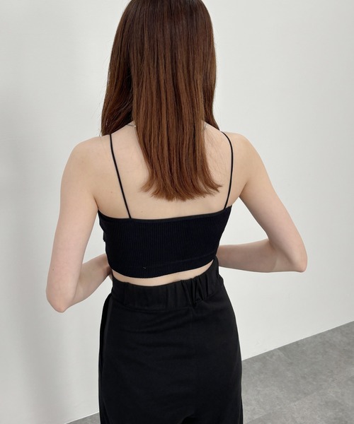 ISOOK(アイスー)の「【ISOOK / アイスー】リブブラトップ / インナーキャミ カップ付き ショート丈 ZOZOTOWN限定(キャミソール・レディース・ブラック/チャコールグレー/ホワイト・FREE)」の20枚目の写真
