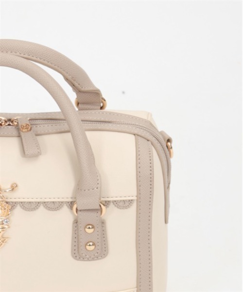 axes femme（アクシーズファム）の「薔薇刺繍×チャーム付ボストン（ボストンバッグ・レディース・ピンク/キナリ/ブラック・FREE）」の11枚目の写真