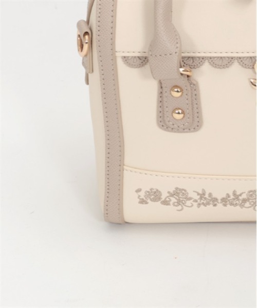 axes femme（アクシーズファム）の「薔薇刺繍×チャーム付ボストン（ボストンバッグ・レディース・ピンク/キナリ/ブラック・FREE）」の12枚目の写真