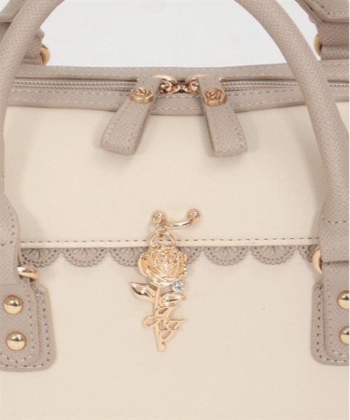 axes femme（アクシーズファム）の「薔薇刺繍×チャーム付ボストン（ボストンバッグ・レディース・ピンク/キナリ/ブラック・FREE）」の13枚目の写真