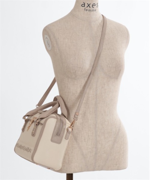 axes femme（アクシーズファム）の「薔薇刺繍×チャーム付ボストン（ボストンバッグ・レディース・ピンク/キナリ/ブラック・FREE）」の17枚目の写真