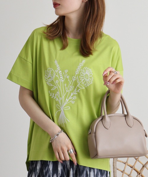 ブローディア BRODIAEA PREMIUMスムース 立体刺繍ロゴ半袖Tシャツ （モカ） ブローディア BRODIAEA PREMIUMスムース 立体刺繍ロゴ半袖T