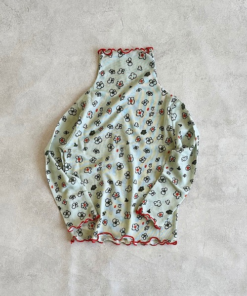 HOGAN RANCH WEAR（ホーガンランチウエア）の「シアーハイネックトップス（Tシャツ/カットソー・キッズ・オフホワイト/ラベンダー・100/150/120/110/90/140/130）」の2枚目の写真