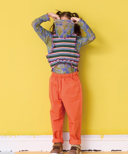 HOGAN RANCH WEAR（ホーガンランチウエア）の「シアーハイネックトップス（Tシャツ/カットソー・キッズ・オフホワイト/ラベンダー・100/150/120/110/90/140/130）」の9枚目の写真