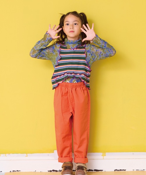 HOGAN RANCH WEAR（ホーガンランチウエア）の「シアーハイネックトップス（Tシャツ/カットソー・キッズ・オフホワイト/ラベンダー・100/150/120/110/90/140/130）」の10枚目の写真